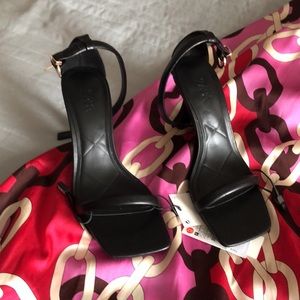 Zara high heels leather sandals